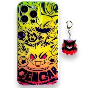Gengar IPhone 14 Pro Case w/ Keychain